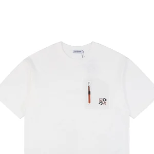 L ON Co-Brand Letter Logo Silicone T-shirt White