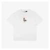 L Rose Print Cotton T-shirt