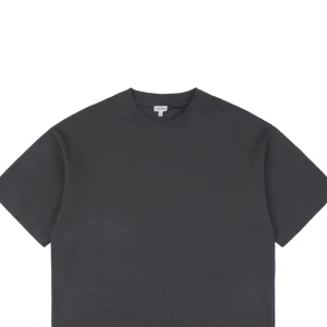 L Sleeve Logo Patch Embroidered T-shirt Grey