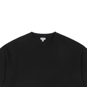 L Sleeve Logo Patch Embroidered T-shirt Grey