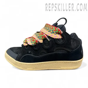 Lanvin Curb Sneakers ‘Black Multicolor Laces’