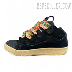 Lanvin Curb Sneakers ‘Black Multicolor Laces’