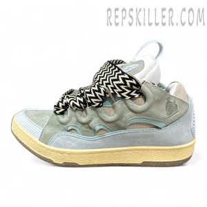 Lanvin Curb Sneakers ‘White Green’