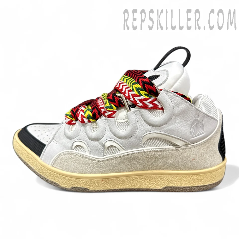 Lanvin Curb Sneakers ‘White Multi Lace’