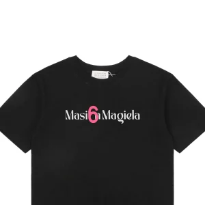 Maison Margiela Calendar Number Pink 6 Print T-shirt
