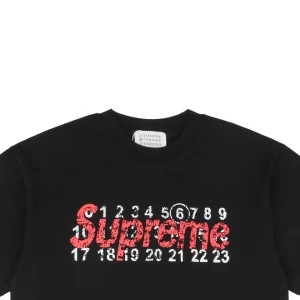 MM Distressed Numbers 6 Graphic T-shirt White