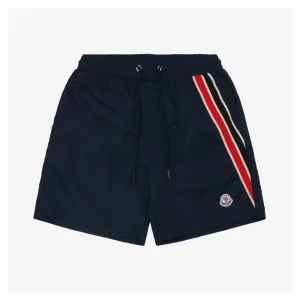 Mxxcler Side Stripe Logo Embroidery Shorts