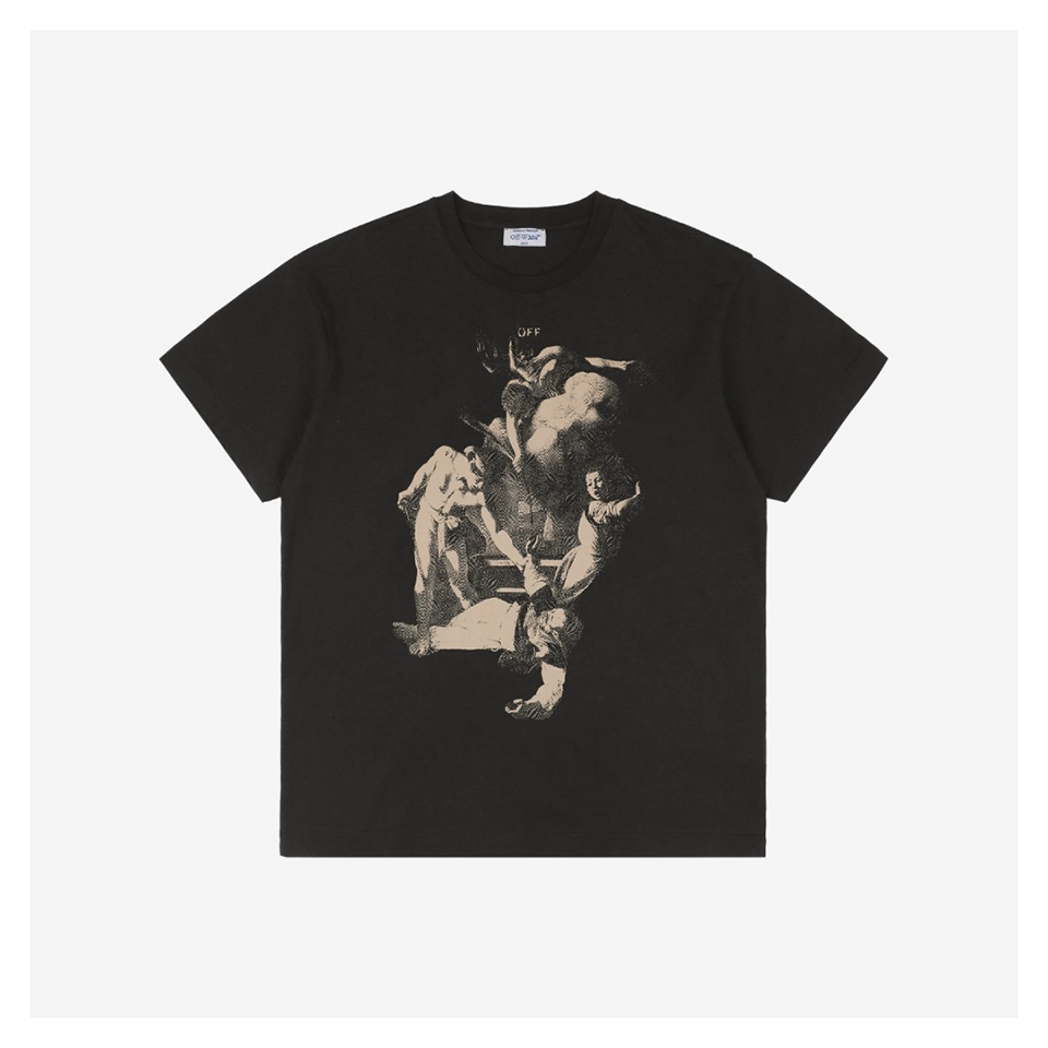 OFF-WHITE Caravaggio Saint Matthew Martyr Graphic T-shirt
