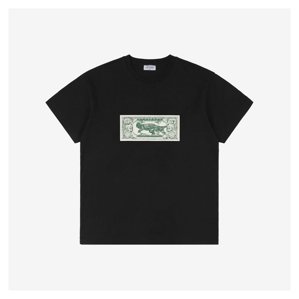 OFF-WHITE Crocodile Dollar Print T-shirt