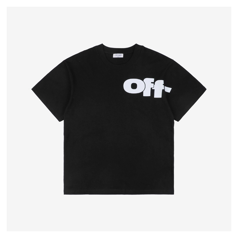 Off-White Bold Typography Logo T-shirt Black