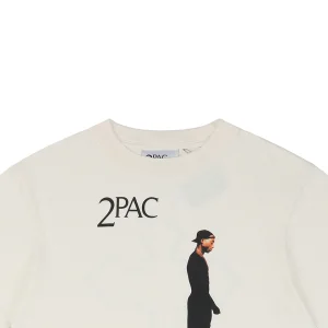 Saint Michael 2PAC Cross Portrait Print T-shirt