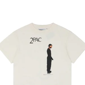 Saint Michael 2PAC Cross Portrait Print T-shirt