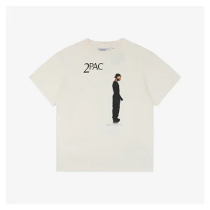 Saint Michael 2PAC Cross Portrait Print T-shirt