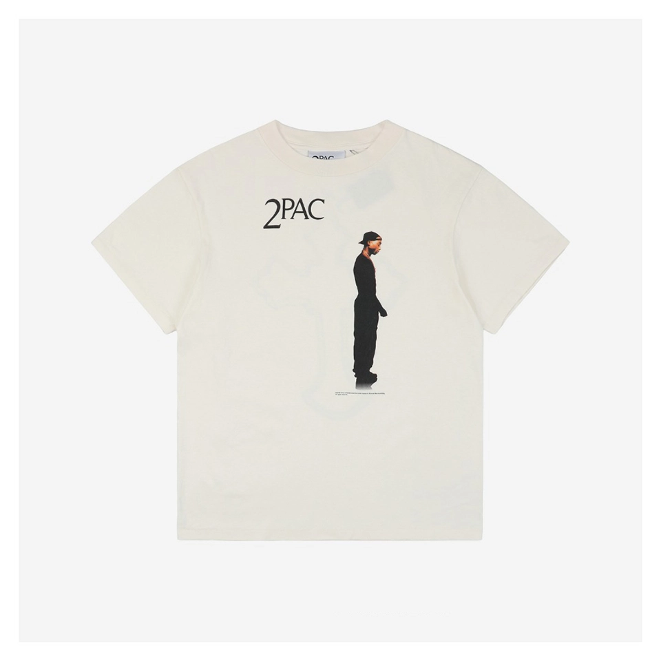 Saint Michael 2PAC Cross Portrait Print T-shirt