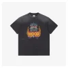 Saint Michael HOOD Flame Wing Graphic T-shirt