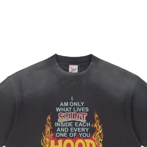 Saint Michael HOOD Flame Wing Graphic T-shirt