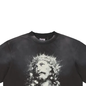Saint Michael Luminous Jesus Crown of Thorns T-shirt