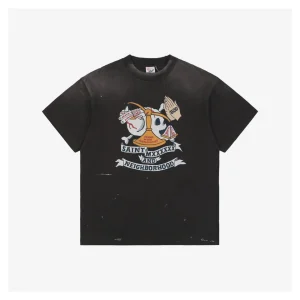 Saint Michael Skull & Balance Graphic T-shirt