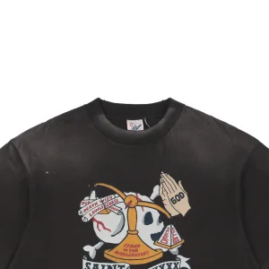 Saint Michael Skull & Balance Graphic T-shirt