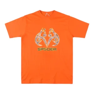 Sp5der 555 Flame Emblem Print T-shirt