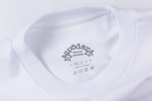 Sp5der 555 Gothic Logo Distressed Print T-shirt4