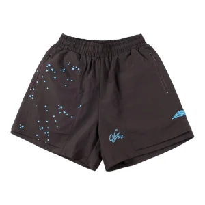Sp5der 55555 Worldwide Embroidered Starry Sky Shorts