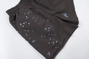 Sp5der 55555 Worldwide Embroidered Starry Sky Shorts4