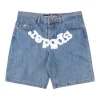 Sp5der 555555 5star Vintage Denim Shorts