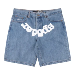 Sp5der 555555 5star Vintage Denim Shorts