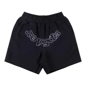 Sp5der Embroidered Logo Casual Shorts