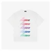 We11done Multicolor Gradient Logo T-shirt (White/Black/Dark Grey)