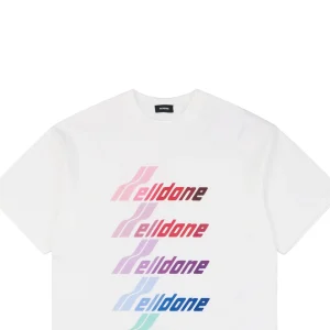 We11done Multicolor Gradient Logo T-shirt White