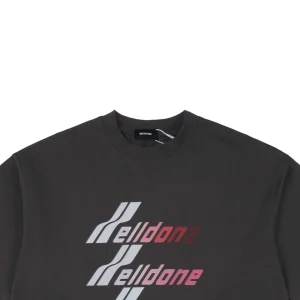 We11done Multicolor Gradient Logo T-shirt Grey