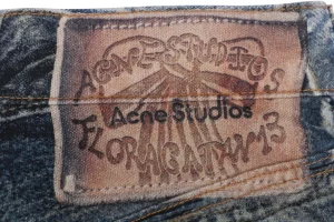 Acne Studios Distressed Graffiti-Print Wide-Leg Denim Pants6.jpeg