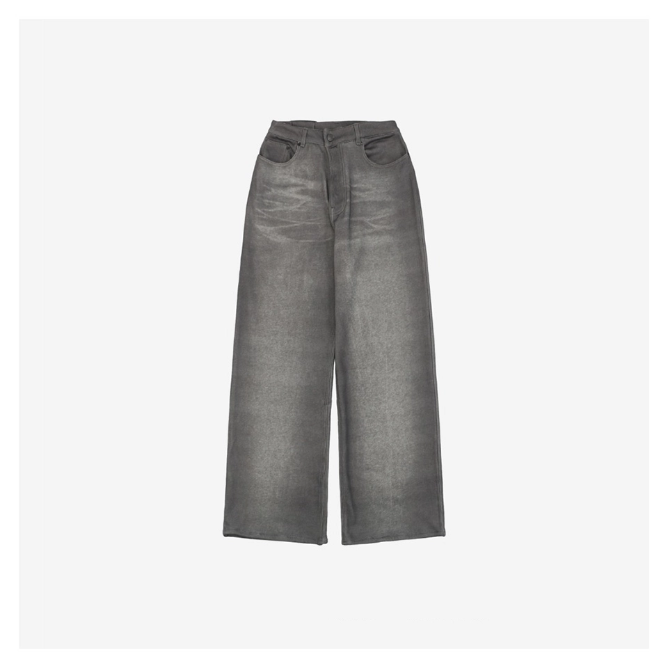 Acne Studios Washed Grey Distressed Pants