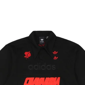 Adidas x Chavarria Trefoil Rose Embroidery Polo T-shirt