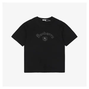 BBry Half-Arch Embroidered Equestrian Logo T-shirt Black
