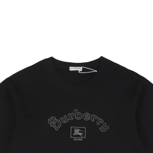 BBry Half-Arch Embroidered Equestrian Logo T-shirt Black