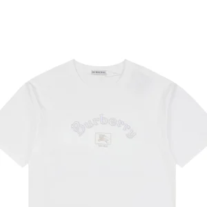 BBry Half-Arch Embroidered Equestrian Logo T-shirt White