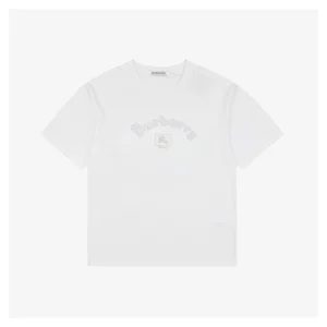 BBry Half-Arch Embroidered Equestrian Logo T-shirt White