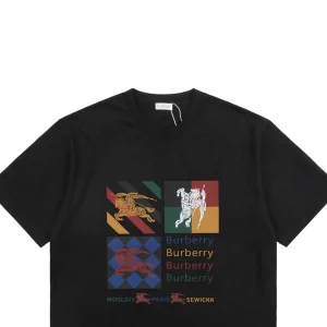 BBry Knight Emblem Color Block Graphic T-shirt Black