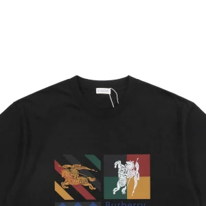 BBry Knight Emblem Color Block Graphic T-shirt Black