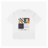 BBry Knight Emblem Color Block Graphic T-shirt (White/Black)