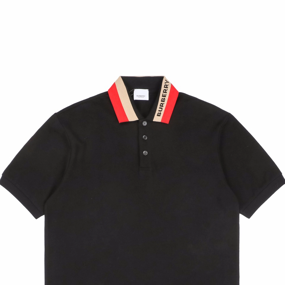 BBry Logo Collar Embroidered Polo T-shirt