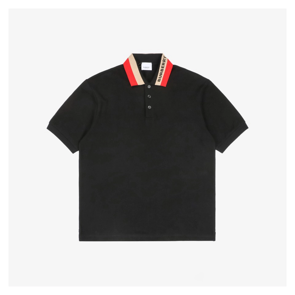 BBry Logo Collar Embroidered Polo T-shirt