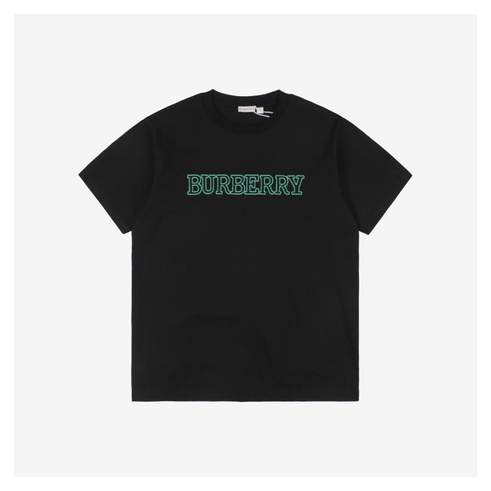 BBry Outline Logo Tatami Embroidery T-shirt Black
