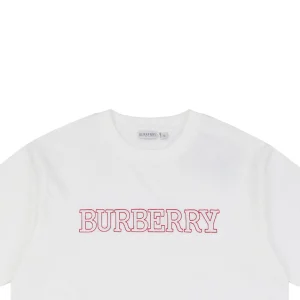 BBry Outline Logo Tatami Embroidery T-shirt White