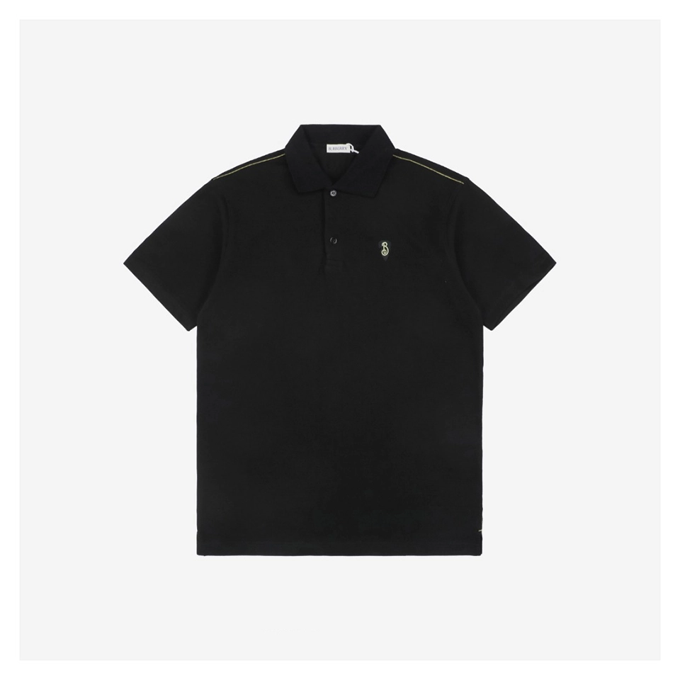 BBry Shield Logo Embroidery Polo T-shirt Black