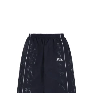 Balenciaga Circle Logo Distressed Dye Pants