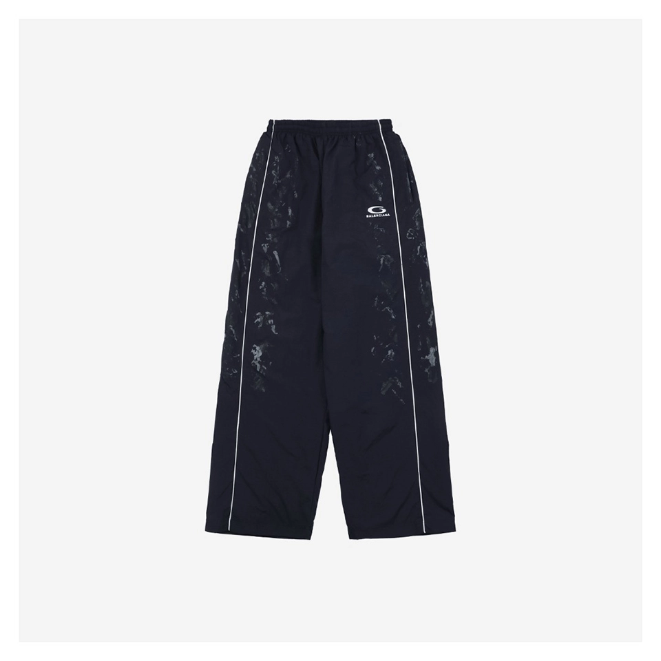 Balenciaga Circle Logo Distressed Dye Pants